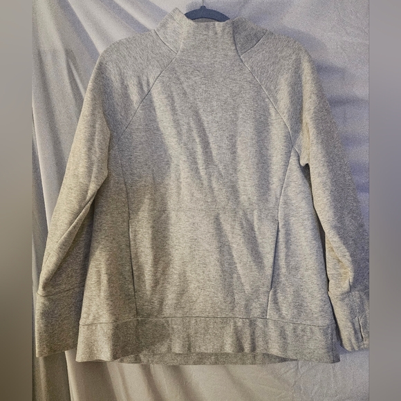 Fabletics Tops - Fabletics Mock Neck Fleece Sweatshirt Med Oversized Activewear Athleisure Lounge